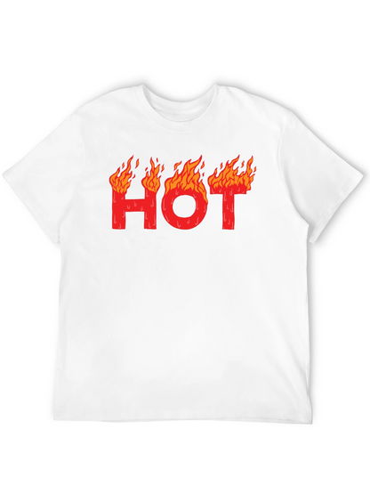 Hot Graphic T-Shirt - Black Cotton Tee