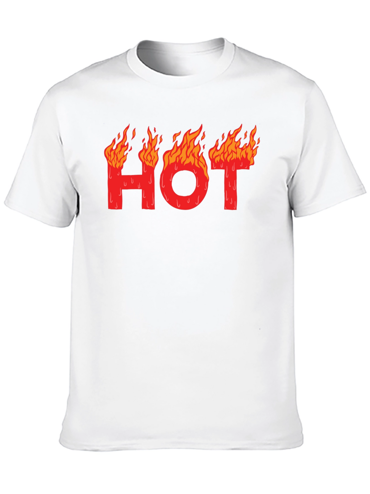 Hot Graphic T-Shirt - Black Cotton Tee