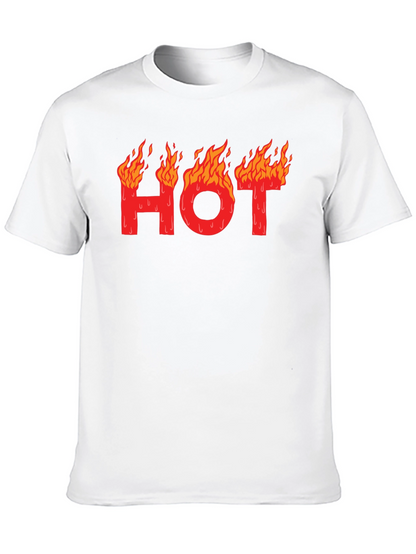 Hot Graphic T-Shirt - Black Cotton Tee