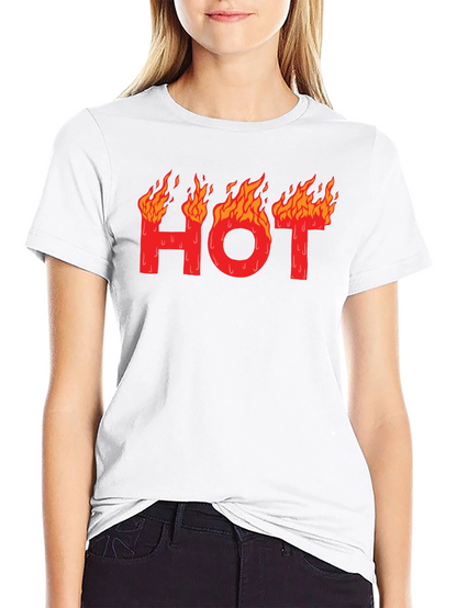 Hot Graphic T-Shirt - Black Cotton Tee