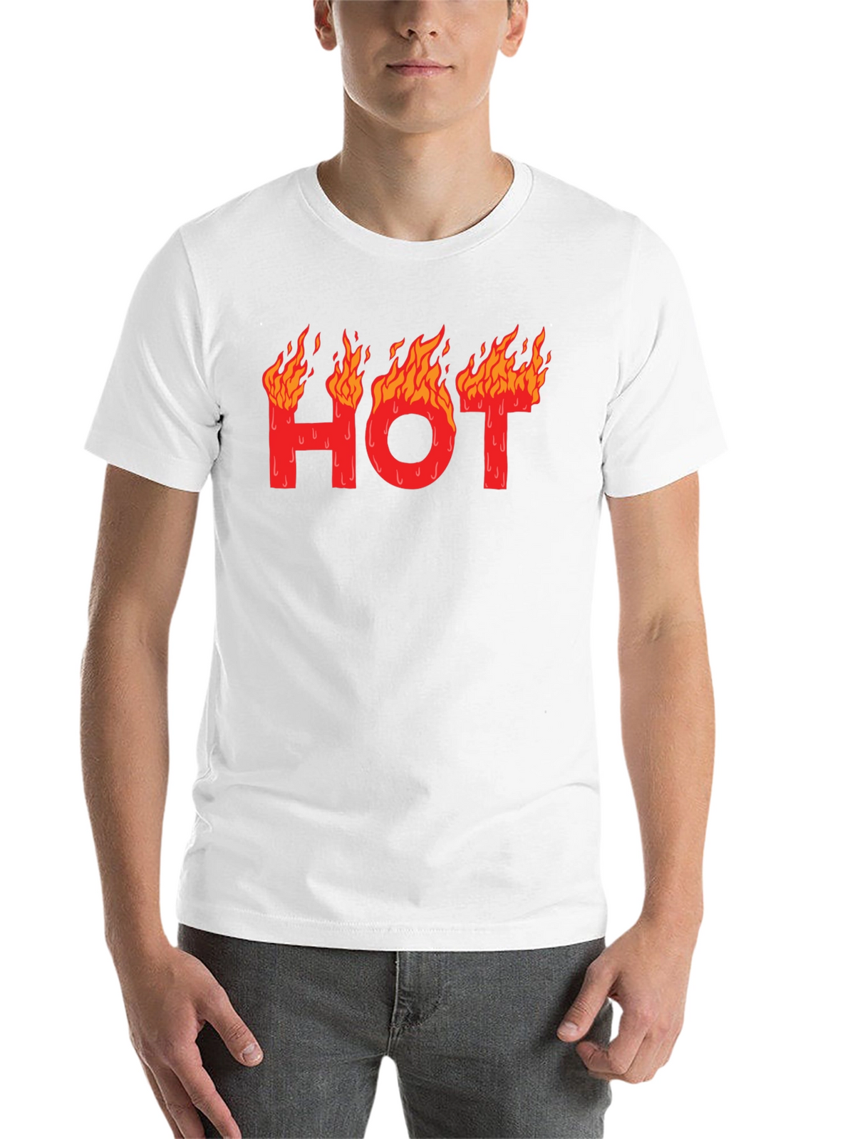 Hot Graphic T-Shirt - Black Cotton Tee