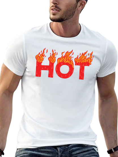 Hot Graphic T-Shirt - Black Cotton Tee