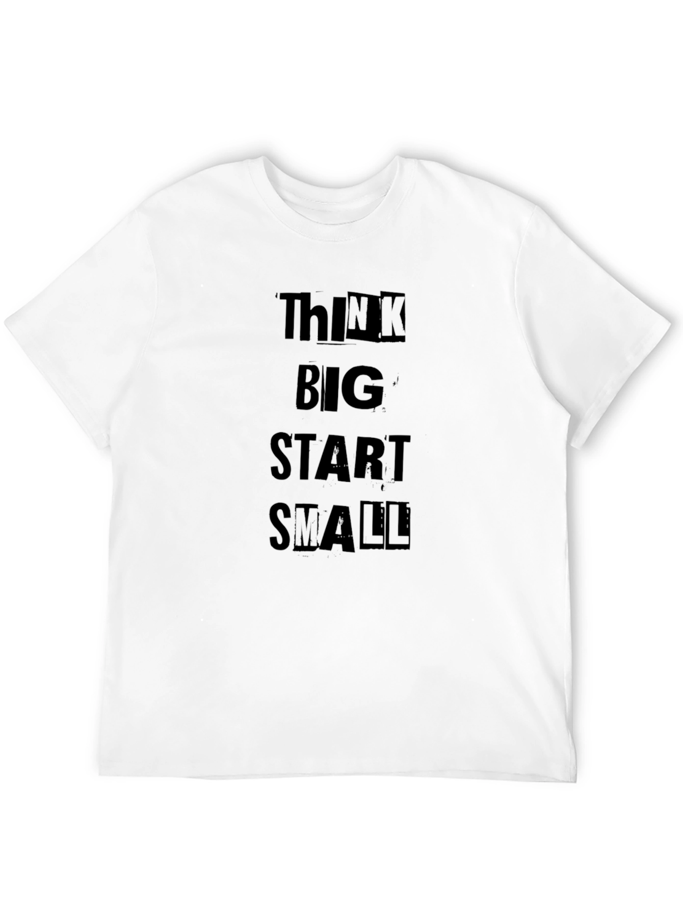 Think Big Start Small Black T-Shirt