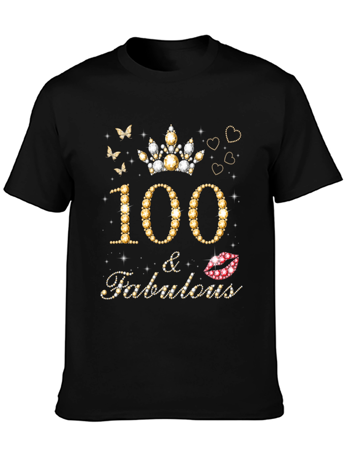 100 & Fabulous Birthday Graphic Tee