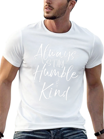 Always Stay Humble & Kind Black Graphic Tee