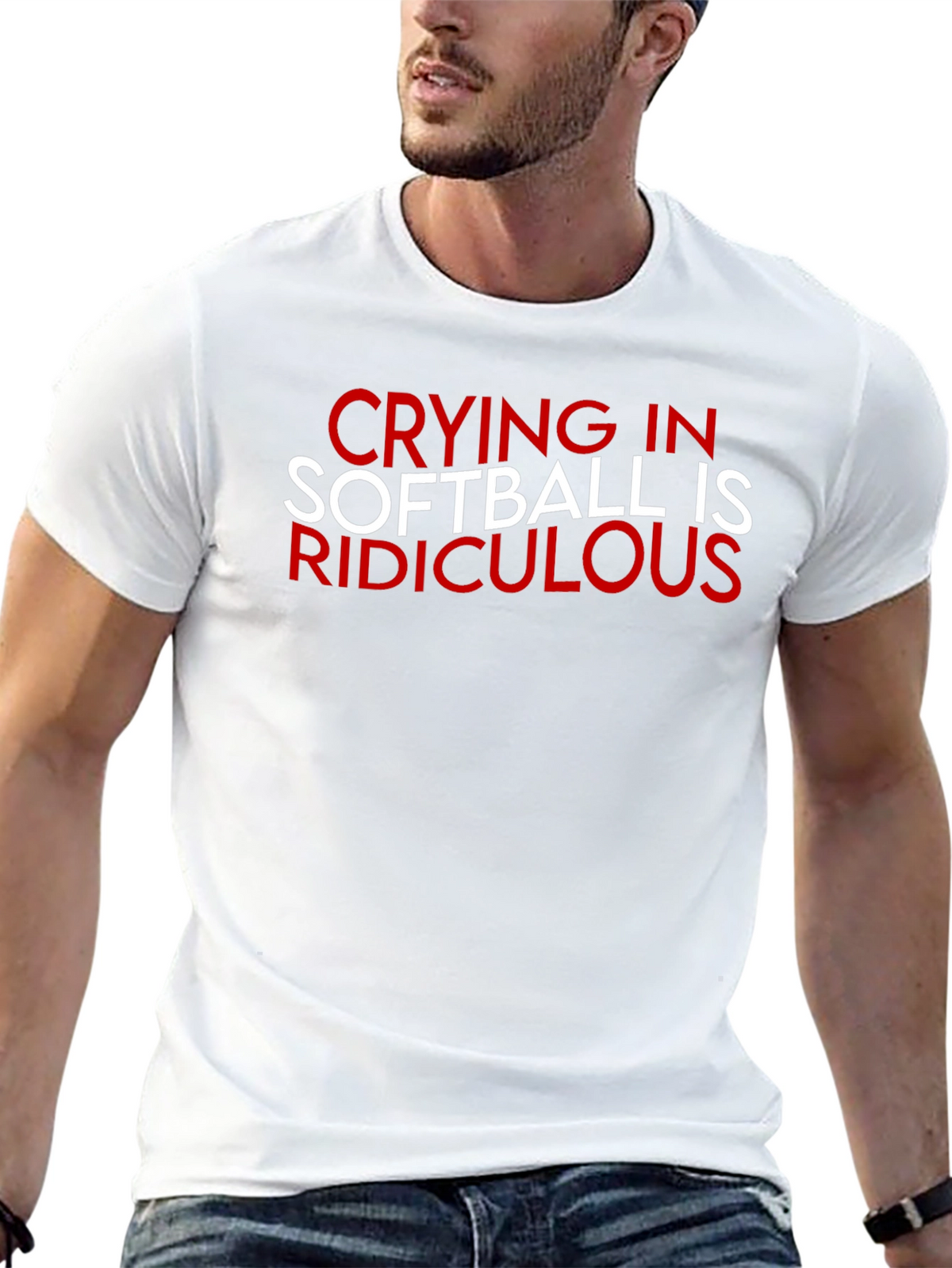 Crying in Softball Ridiculous T-Shirt