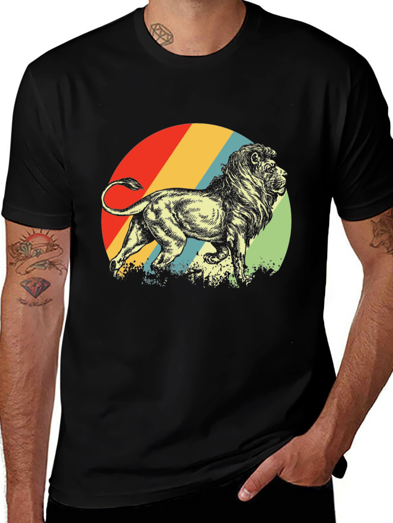 Retro Lion Graphic Tee