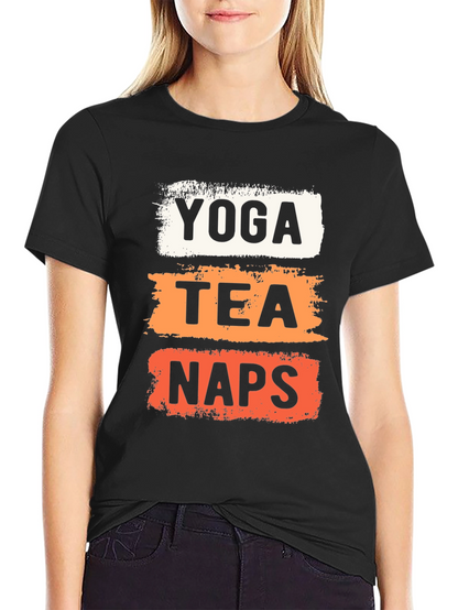Yoga Tea Naps Graphic T-Shirt - Relaxation Mode