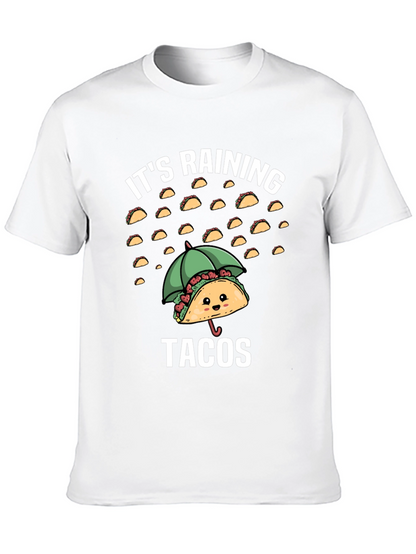 Its Raining Tacos Funny Graphic T-Shirt