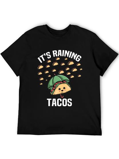 Its Raining Tacos Funny Graphic T-Shirt