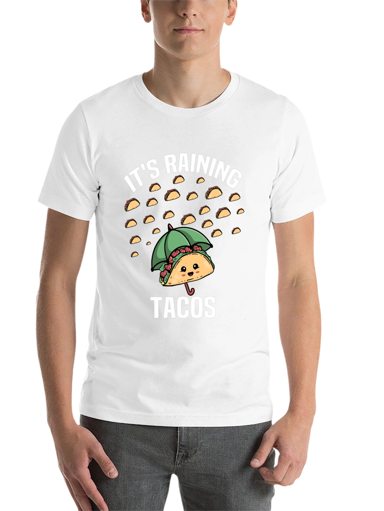 Its Raining Tacos Funny Graphic T-Shirt