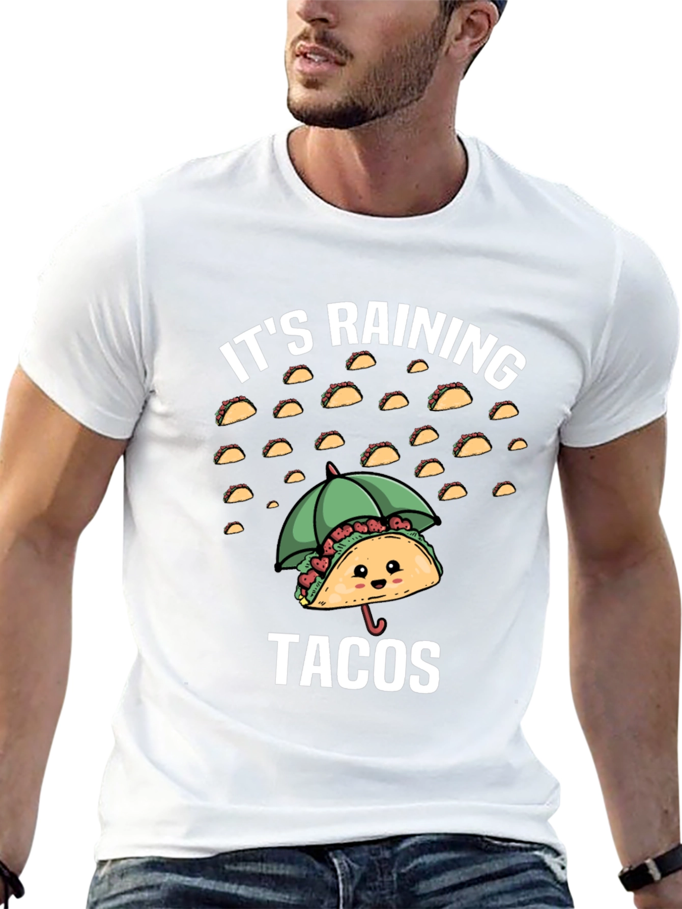 Its Raining Tacos Funny Graphic T-Shirt