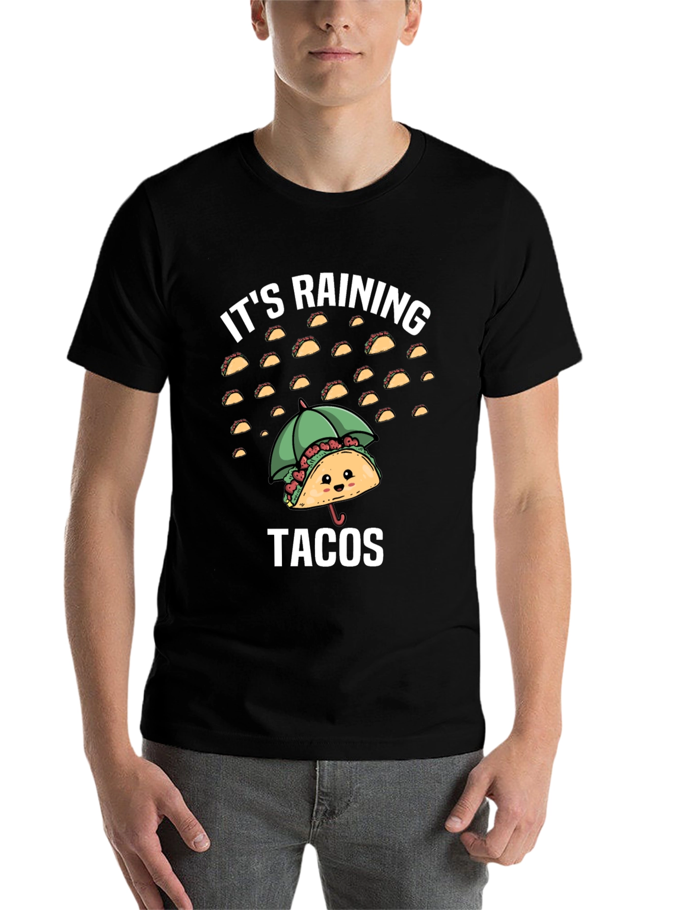Its Raining Tacos Funny Graphic T-Shirt