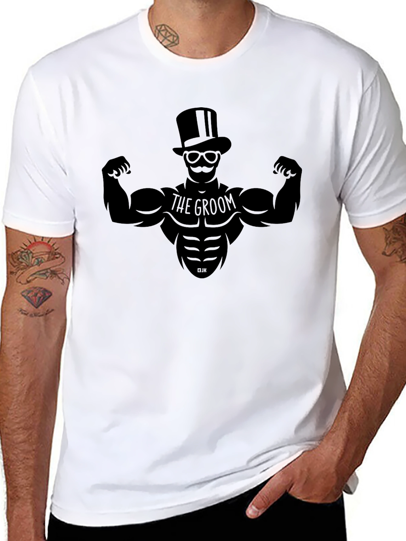 Groom Bodybuilder Graphic Tee - Bachelor Party Shirt