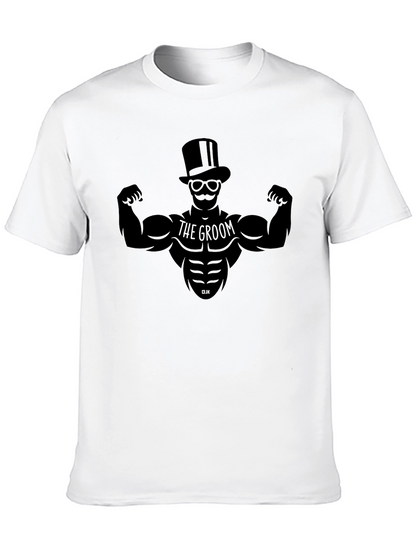 Groom Bodybuilder Graphic Tee - Bachelor Party Shirt