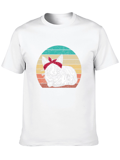 Retro Cat Bandana T-Shirt