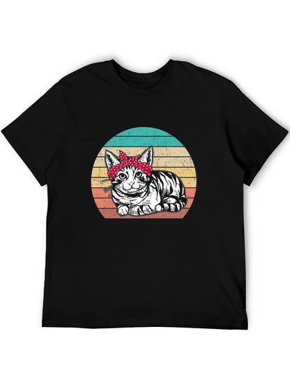 Retro Cat Bandana T-Shirt