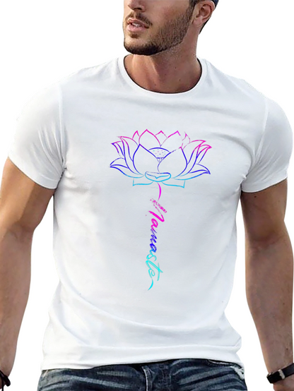 Lotus Flower Namaste Black T-Shirt
