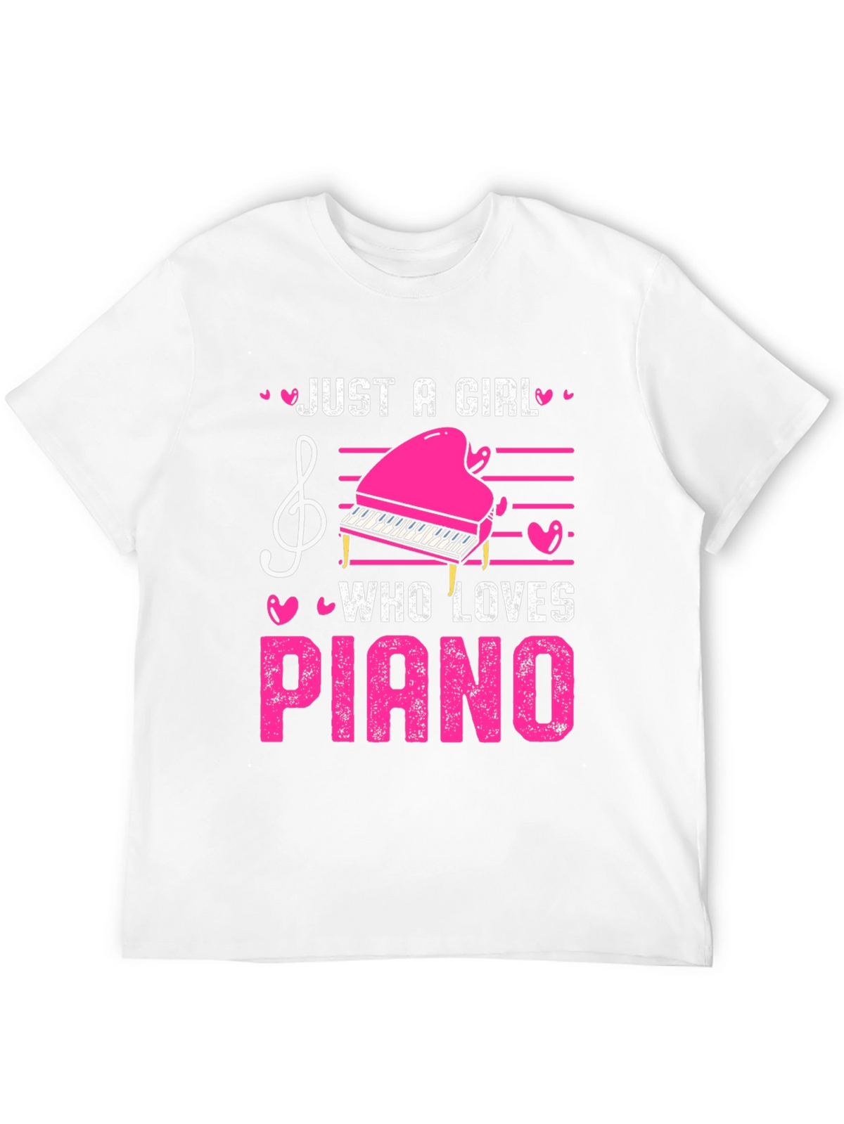 Just A Girl Who Loves Piano T-Shirt