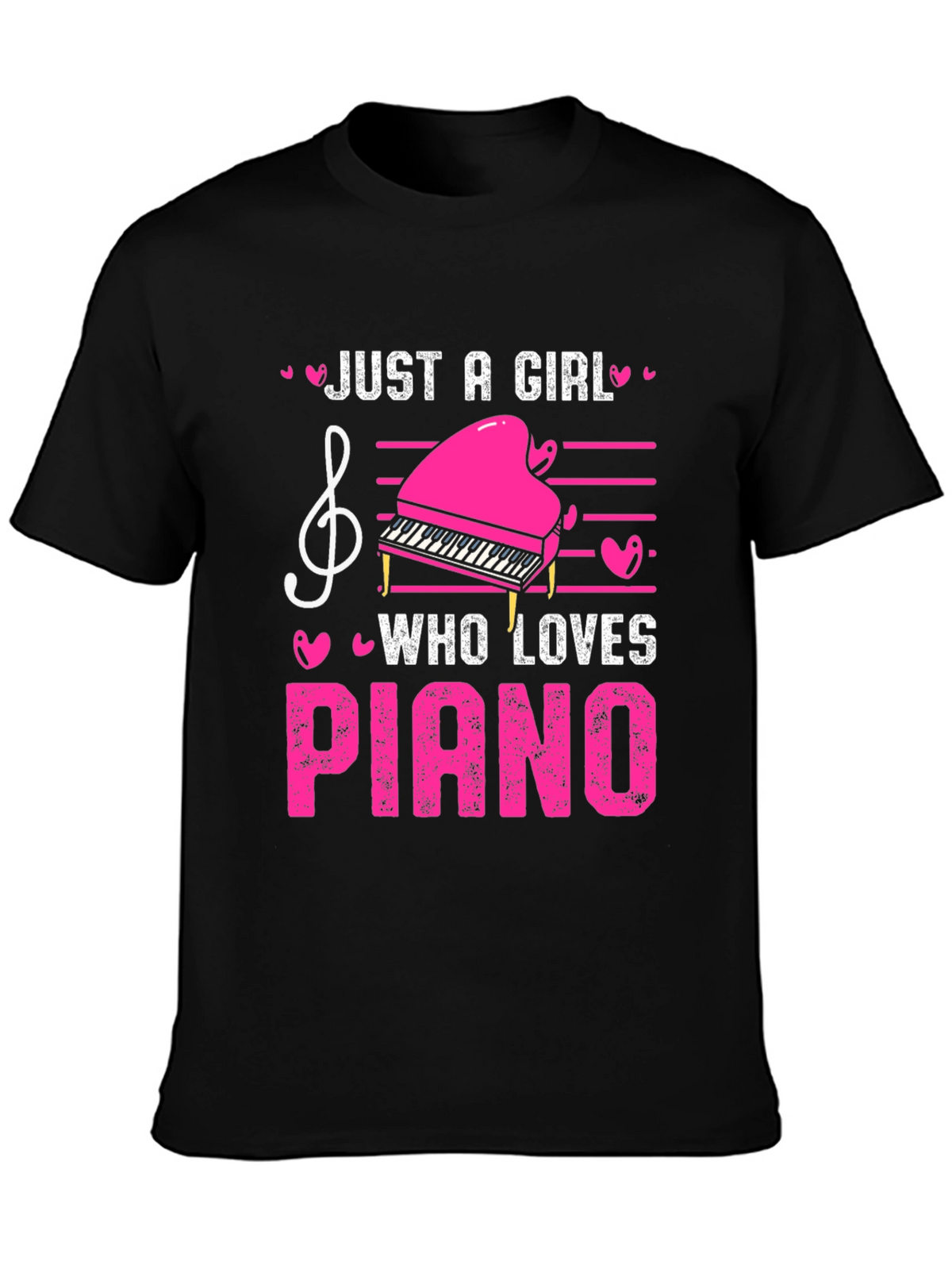 Just A Girl Who Loves Piano T-Shirt