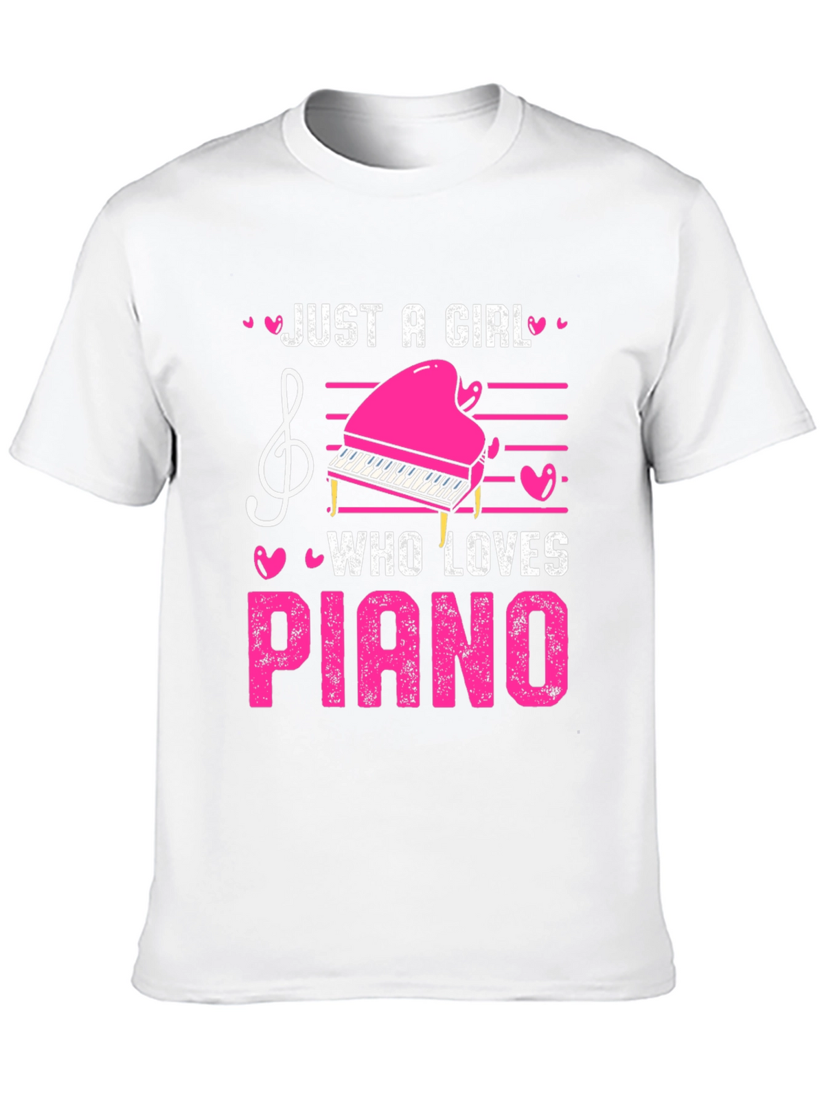 Just A Girl Who Loves Piano T-Shirt