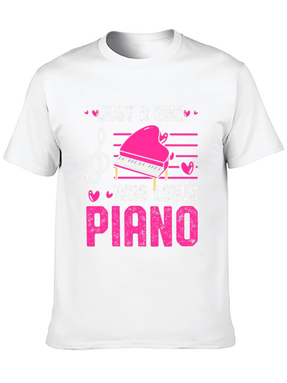 Just A Girl Who Loves Piano T-Shirt
