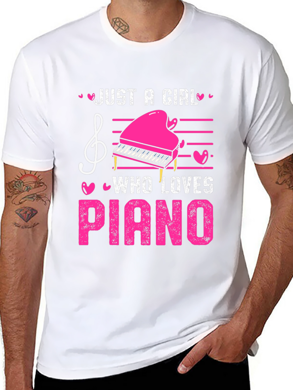 Just A Girl Who Loves Piano T-Shirt