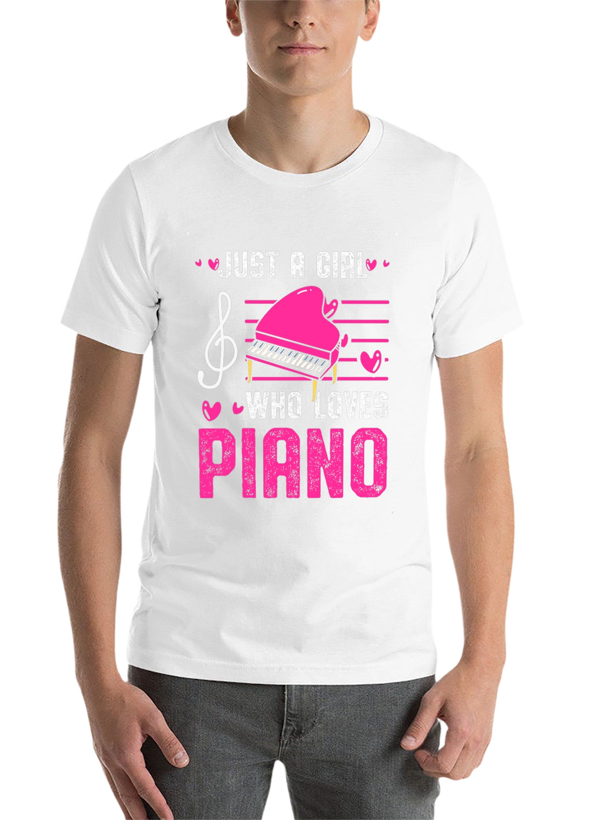 Just A Girl Who Loves Piano T-Shirt