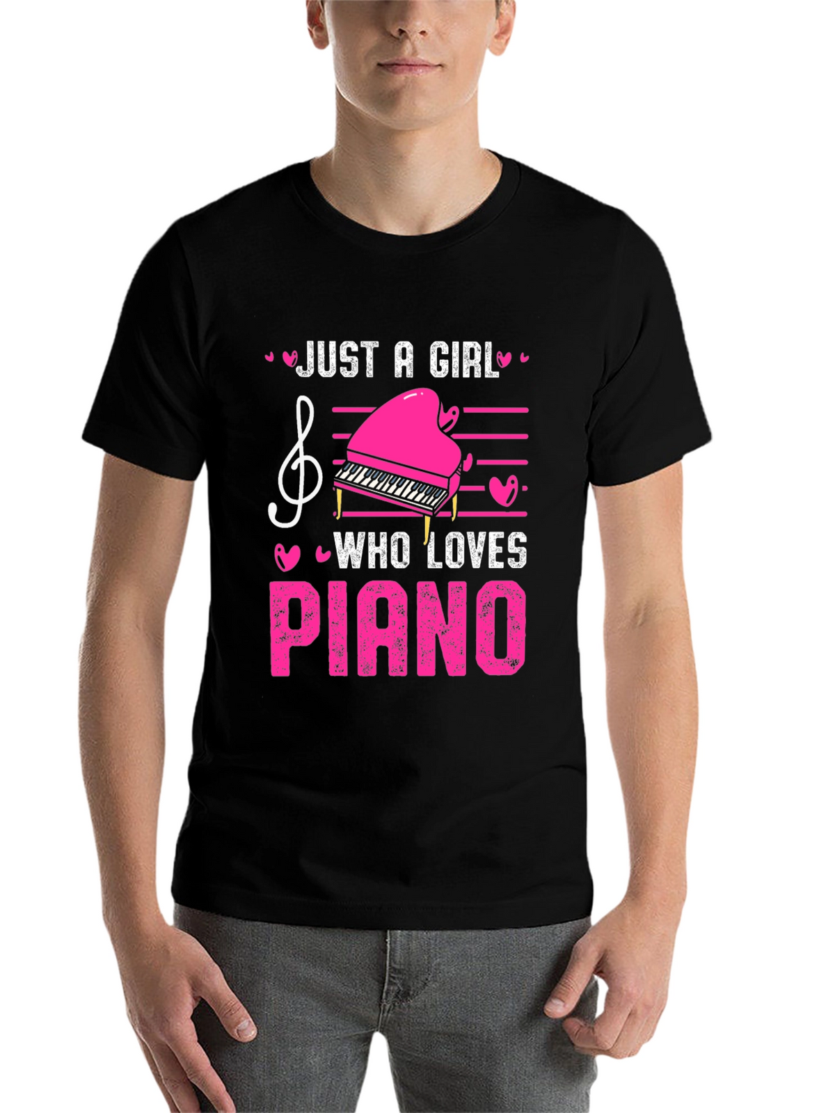 Just A Girl Who Loves Piano T-Shirt