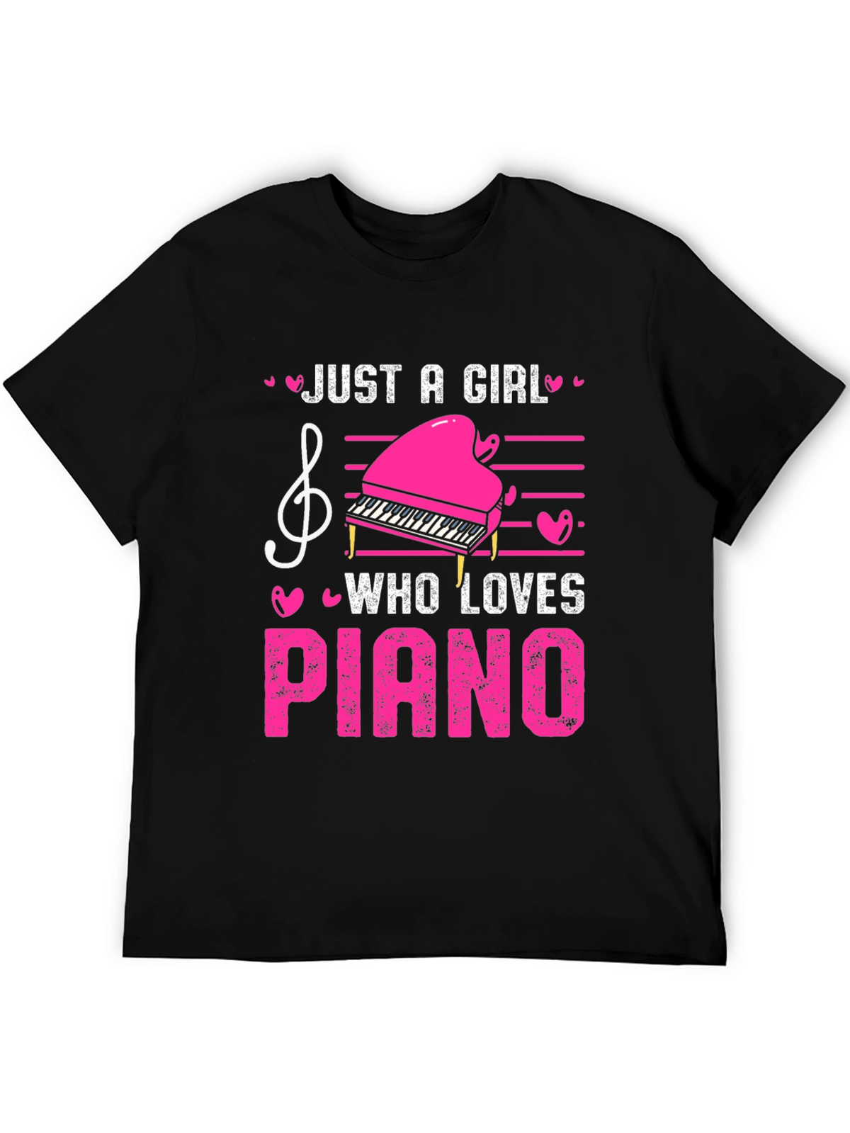 Just A Girl Who Loves Piano T-Shirt
