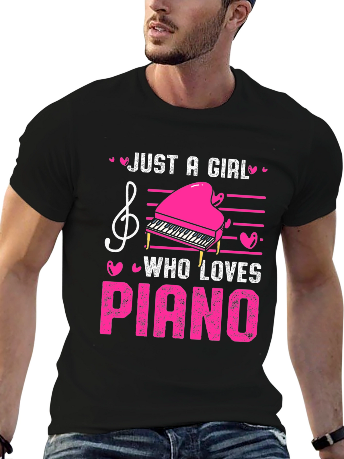 Just A Girl Who Loves Piano T-Shirt