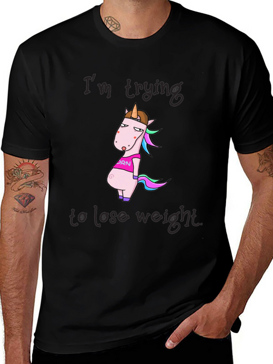 Unicorn Weight Loss T-Shirt - Funny Graphic Tee