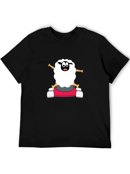 Cartoon Sheep Go-Kart T-Shirt