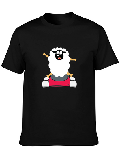Cartoon Sheep Go-Kart T-Shirt