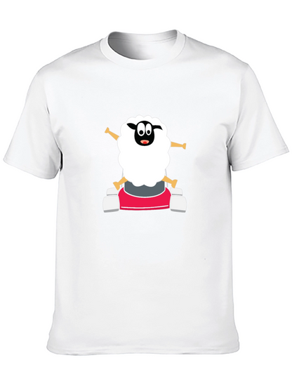 Cartoon Sheep Go-Kart T-Shirt
