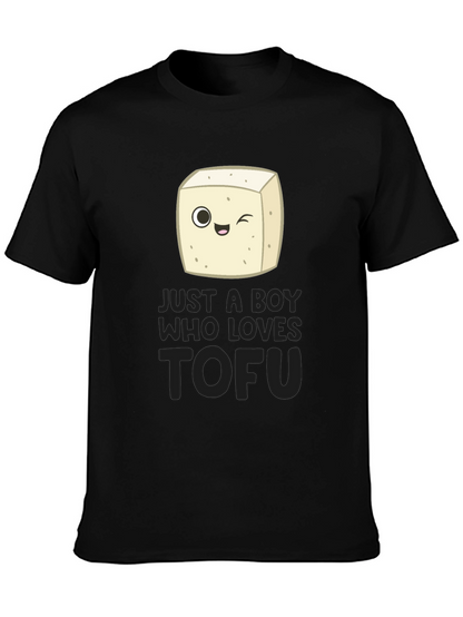 Just a Boy Who Loves Tofu Funny Vegan T-Shirt