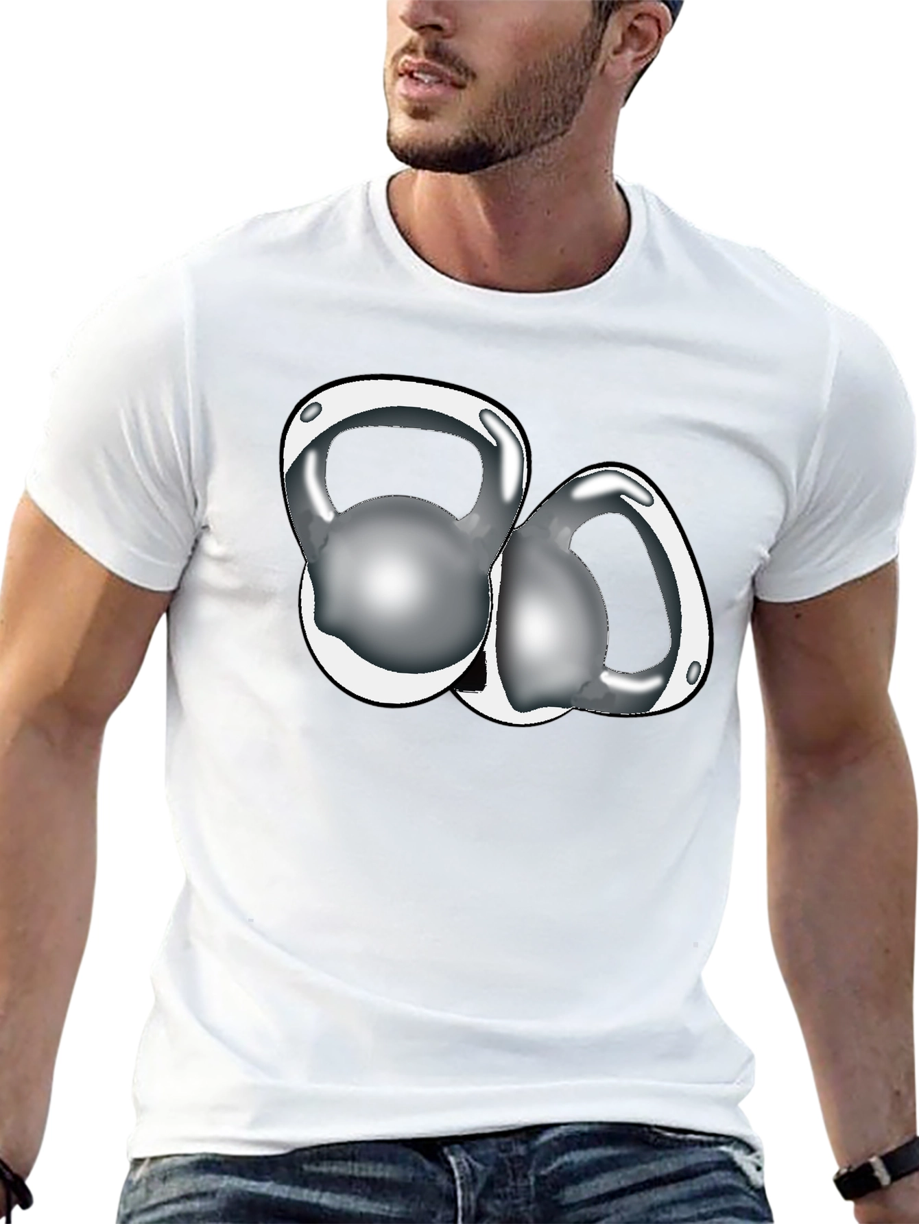 Kettlebell Graphic Black T-Shirt