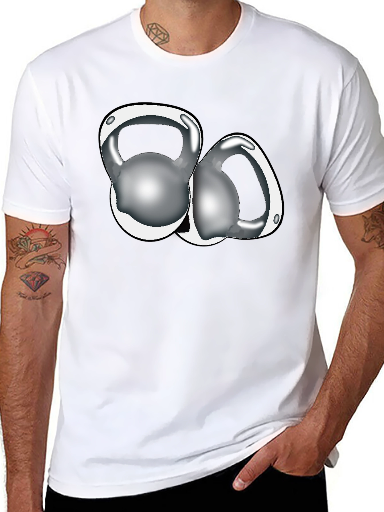 Kettlebell Graphic Black T-Shirt