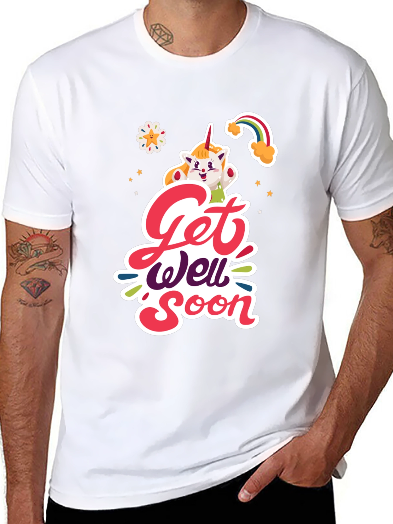 Get Well Soon Unicorn Graphic Tee