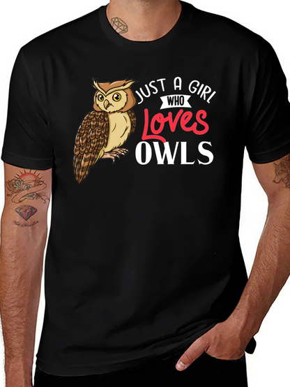 Just A Girl Who Loves Owls T-Shirt