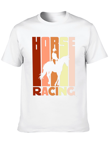Equestrian Horse Racing Graphic T-Shirt