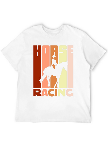 Equestrian Horse Racing Graphic T-Shirt