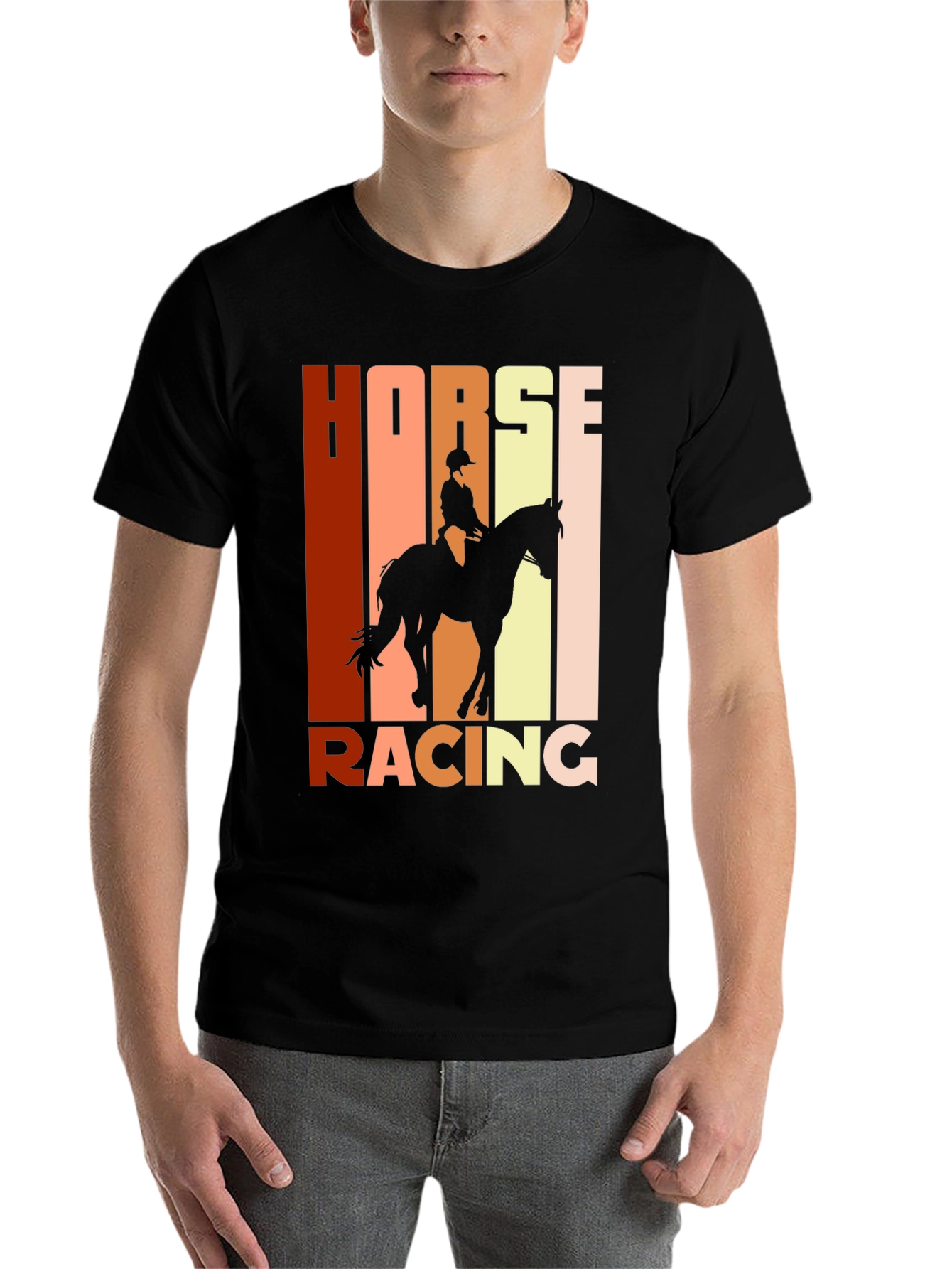 Equestrian Horse Racing Graphic T-Shirt