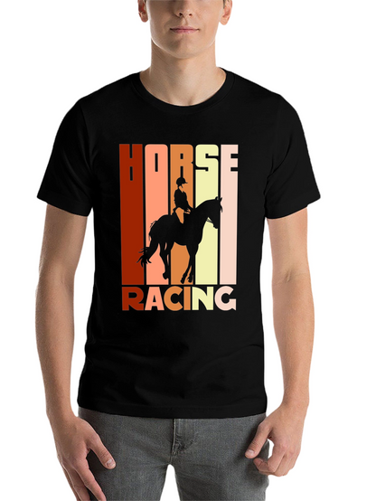 Equestrian Horse Racing Graphic T-Shirt