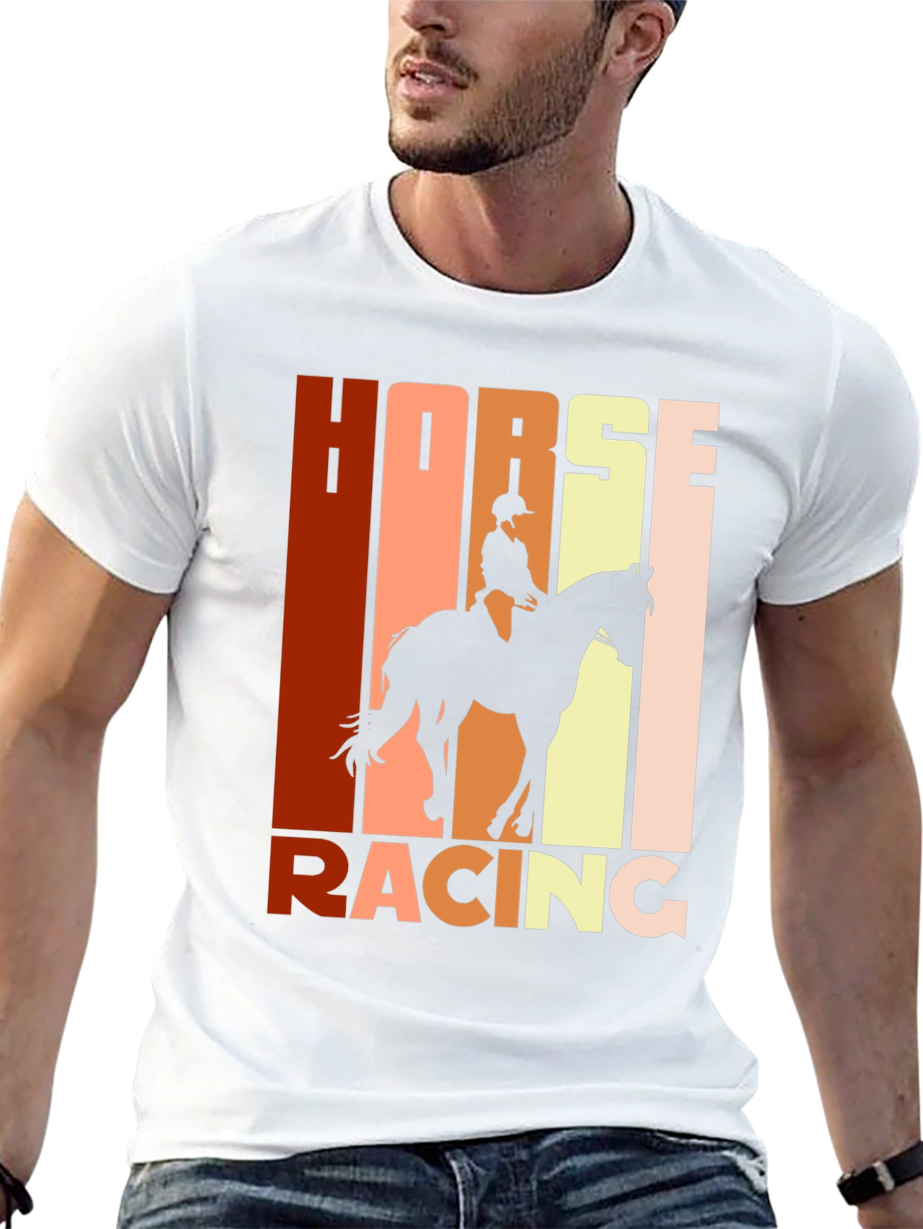 Equestrian Horse Racing Graphic T-Shirt