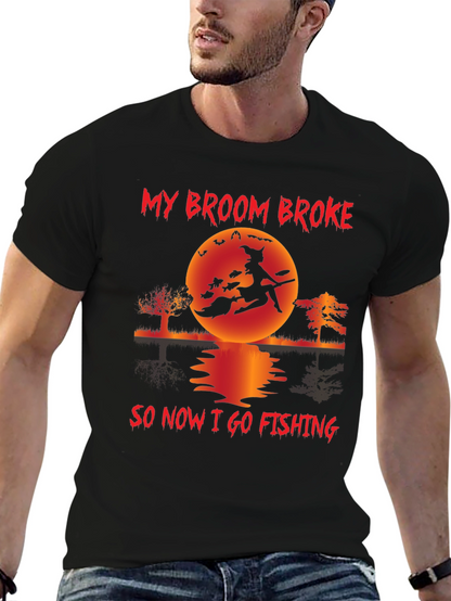 Witch Fishing T-Shirt - Halloween Fun