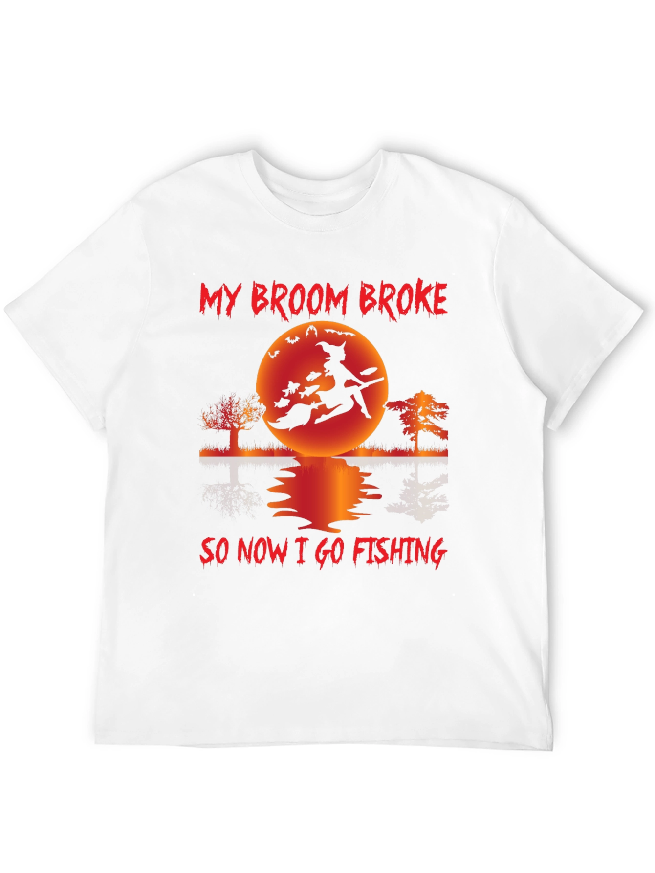 Witch Fishing T-Shirt - Halloween Fun