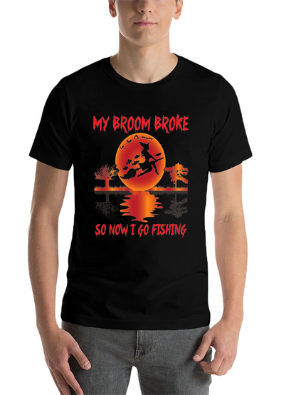 Witch Fishing T-Shirt - Halloween Fun