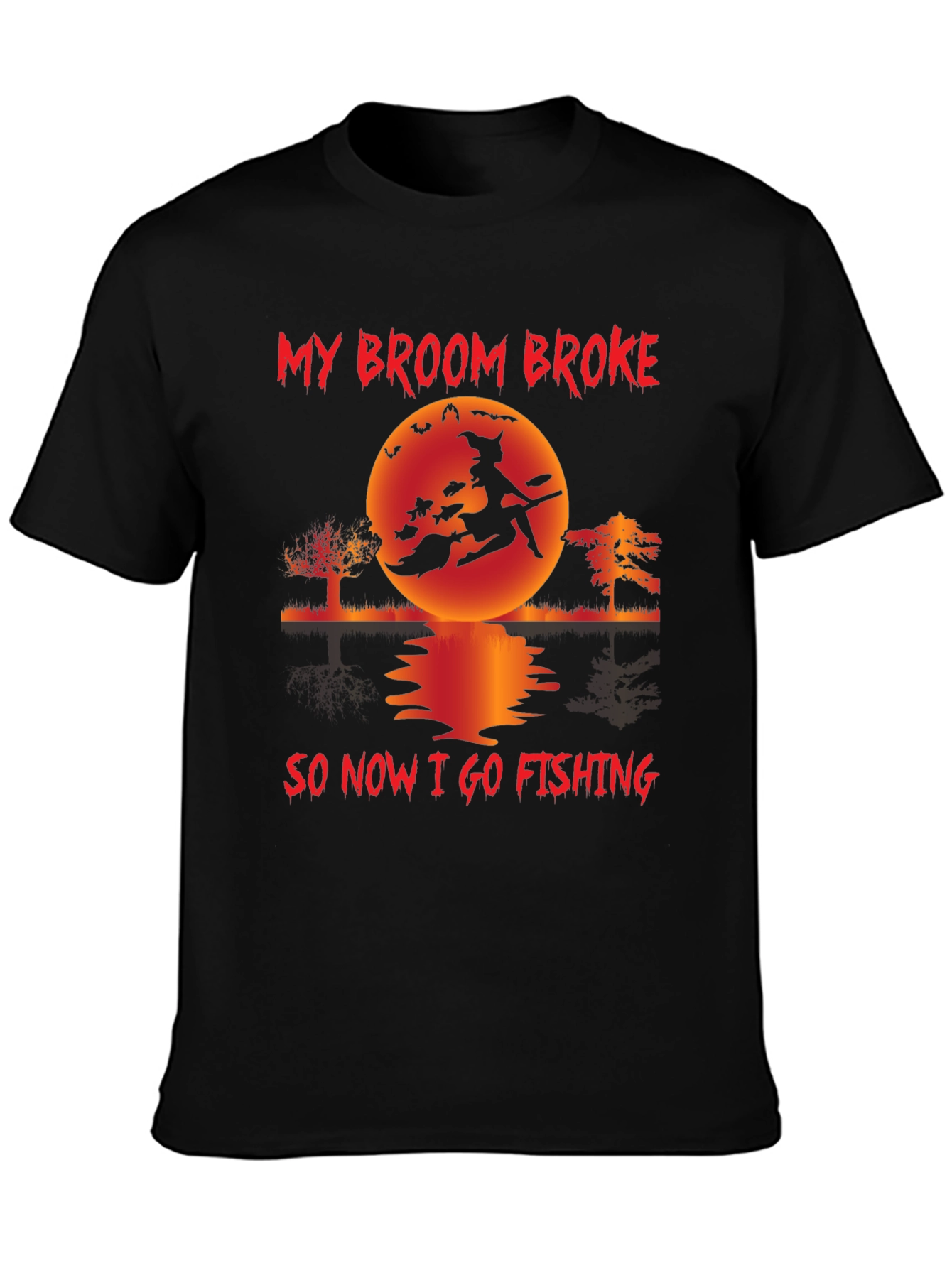 Witch Fishing T-Shirt - Halloween Fun