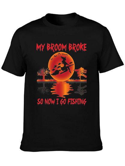 Witch Fishing T-Shirt - Halloween Fun
